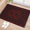 Handmade Wool Doormat Red Floral