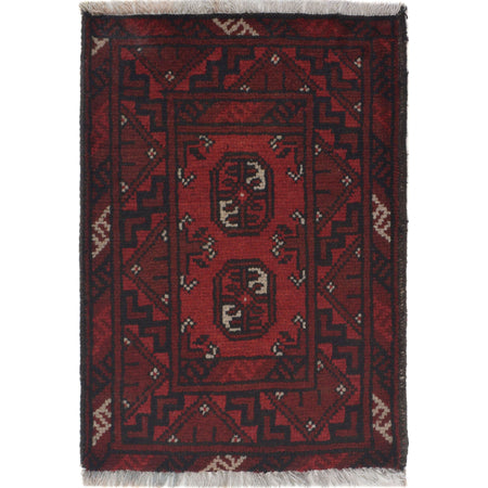 Handmade Wool Doormat Red Floral
