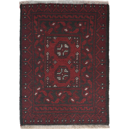 Handmade Wool Doormat Red Floral