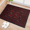 Handmade Wool Doormat Red Floral