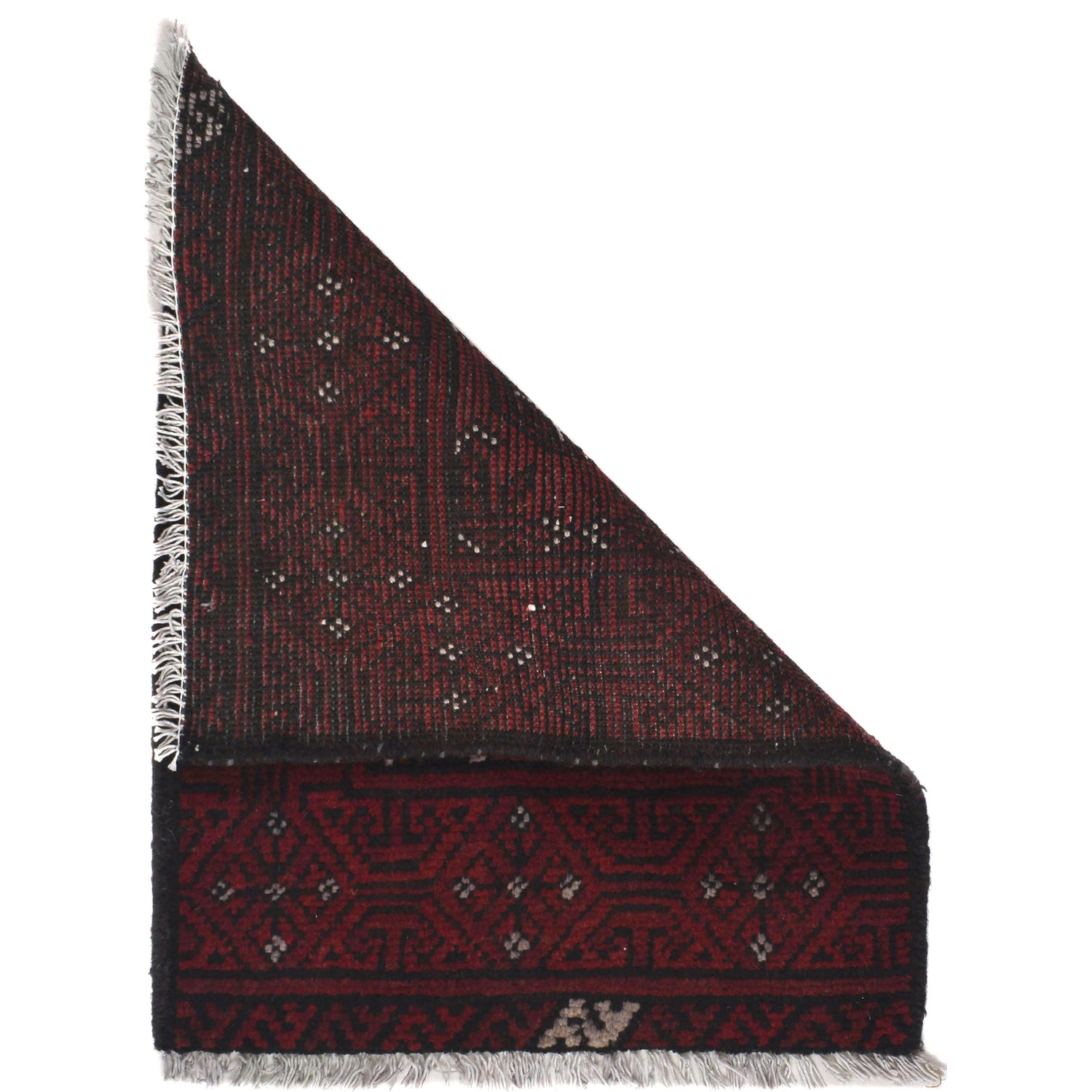 Handmade Wool Doormat Red Floral