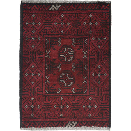 Handmade Wool Doormat Red Floral