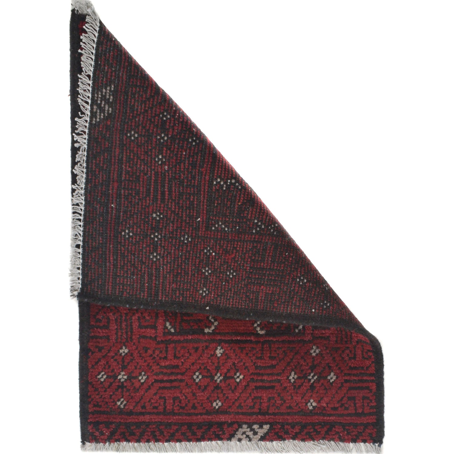 Handmade Wool Doormat Red Floral