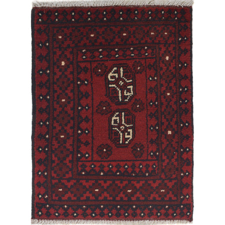 Handmade Wool Doormat Red Floral