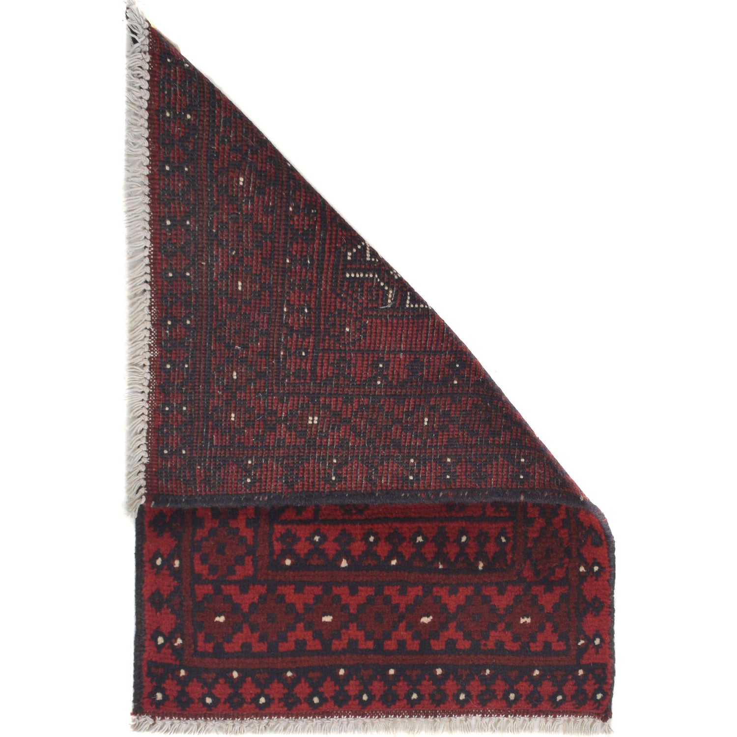 Handmade Wool Doormat Red Floral