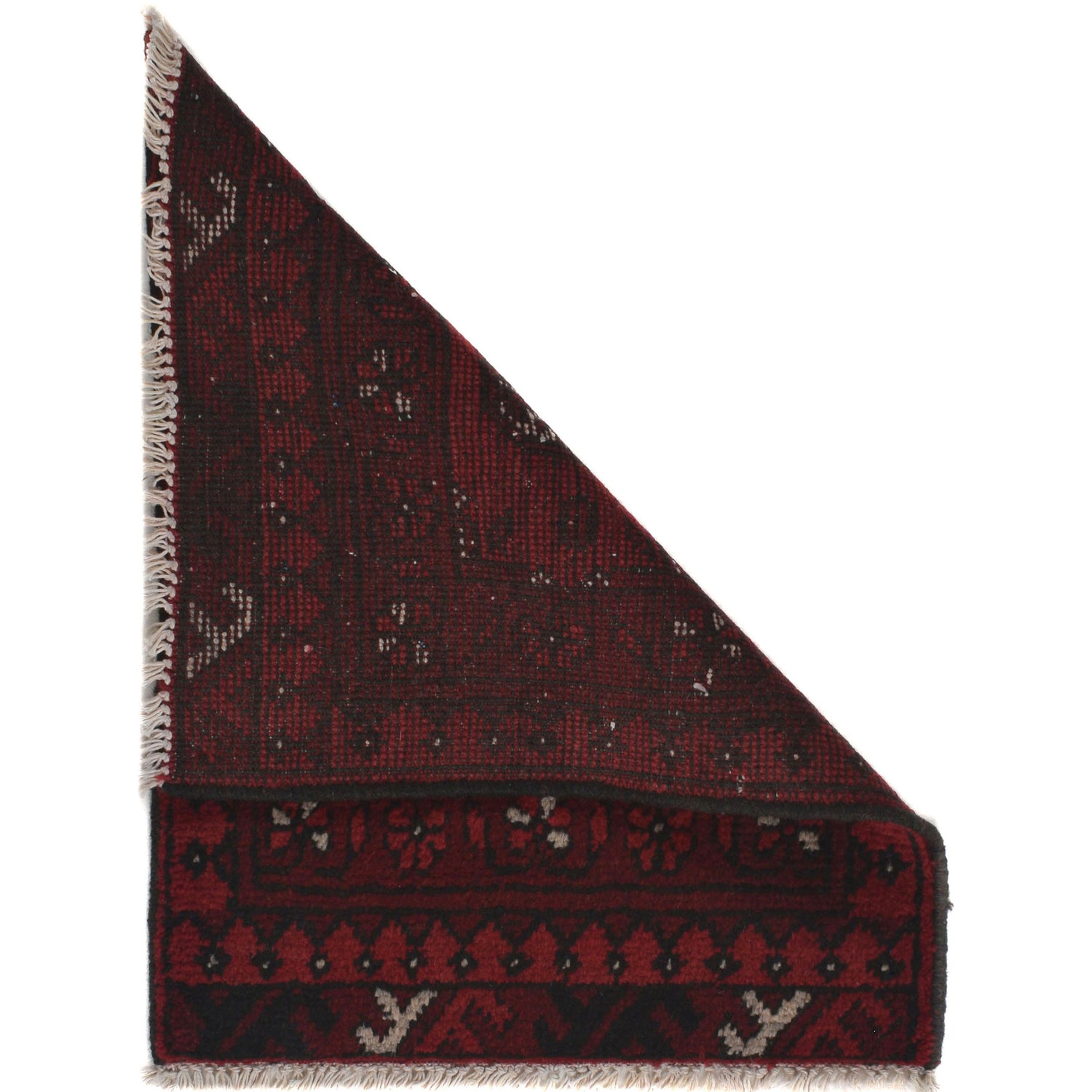 Handmade Wool Doormat Red Floral