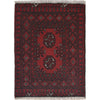 Handmade Wool Doormat Red Floral