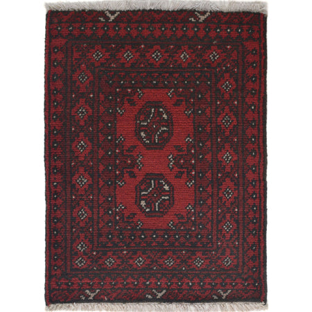 Handmade Wool Doormat Red Floral