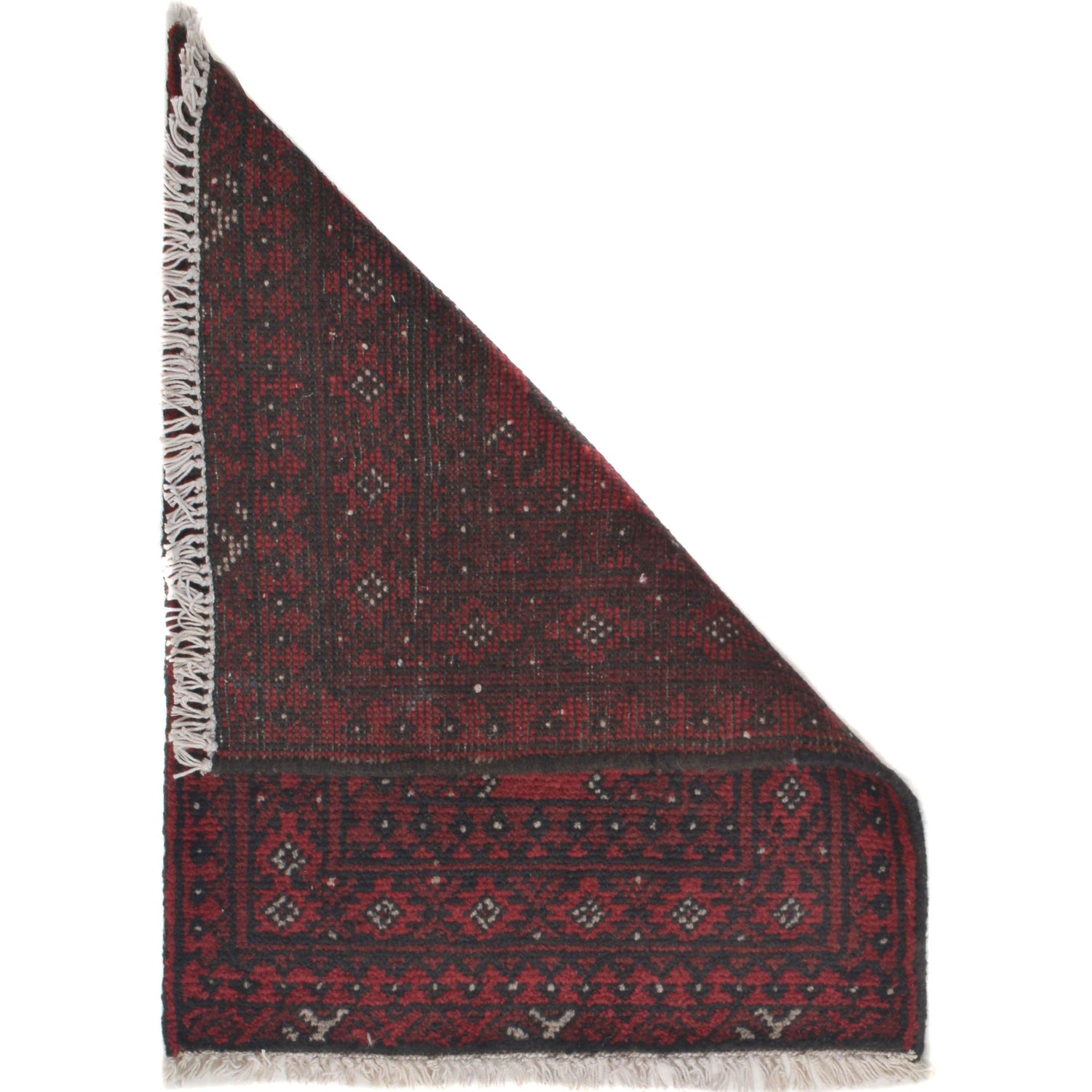 Handmade Wool Doormat Red Floral