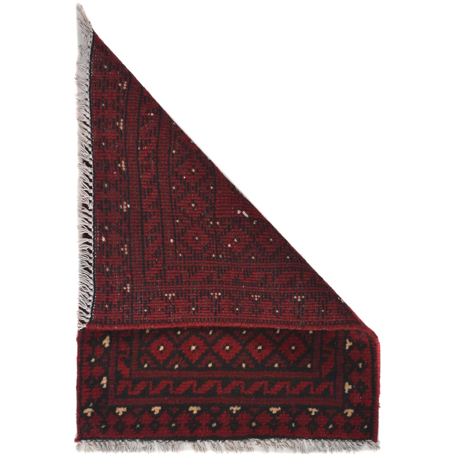 Handmade Wool Doormat Red Floral
