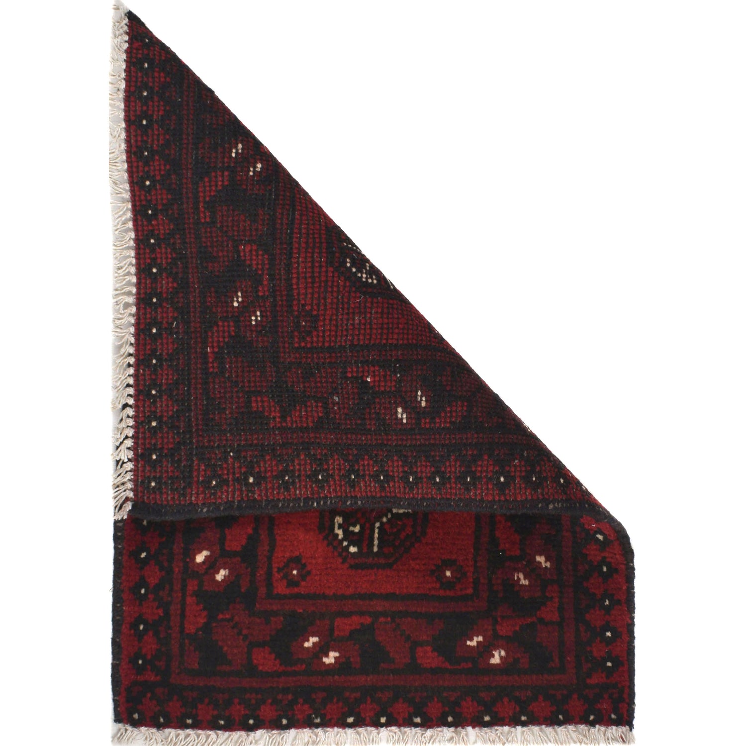 Handmade Wool Doormat Red Floral