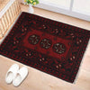Handmade Wool Doormat Red Floral