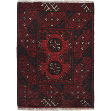 Handmade Wool Doormat Red Floral