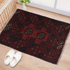 Handmade Wool Doormat Red Floral