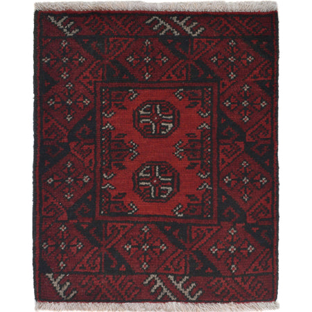 Handmade Wool Doormat Red Floral