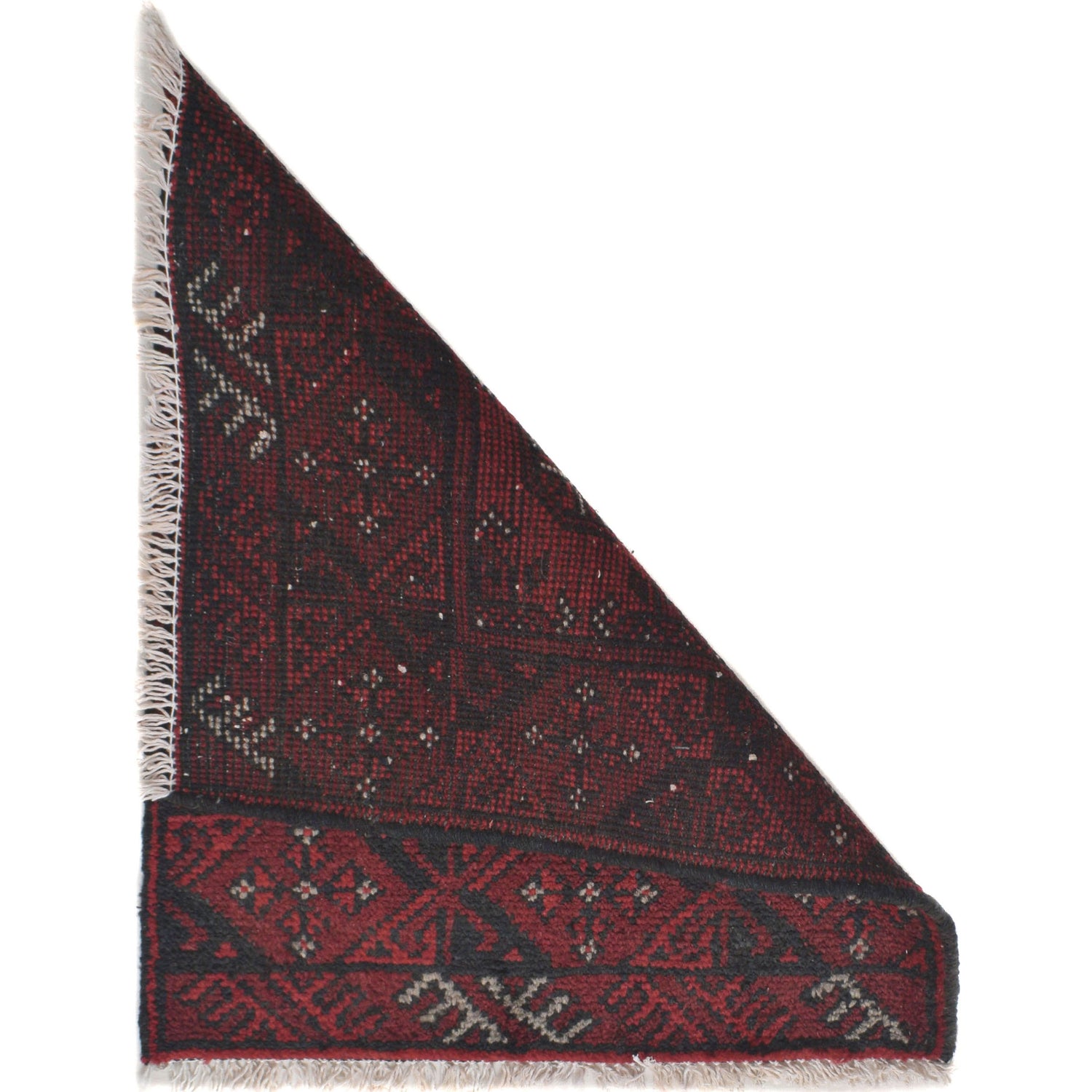 Handmade Wool Doormat Red Floral