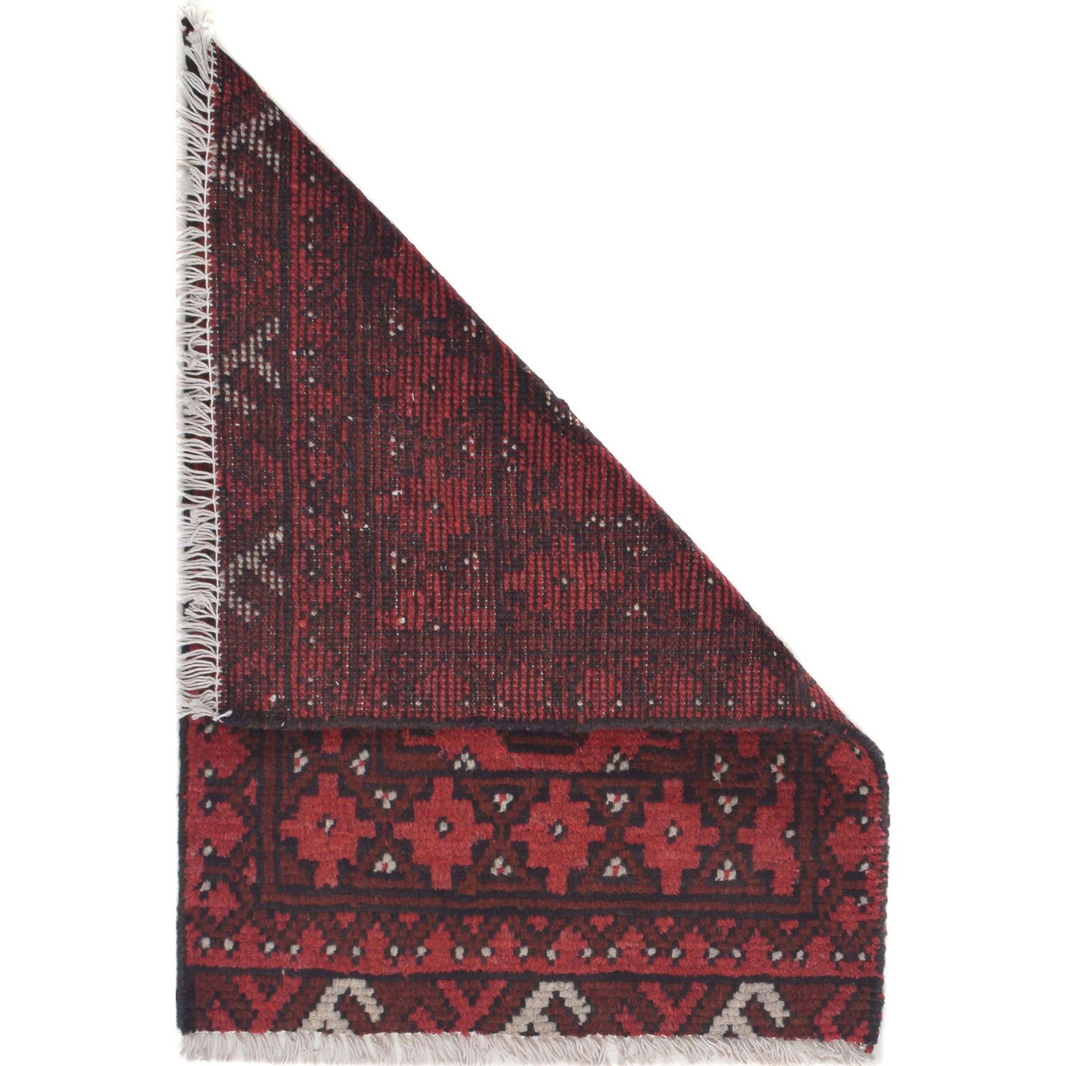 Handmade Wool Doormat Red Floral