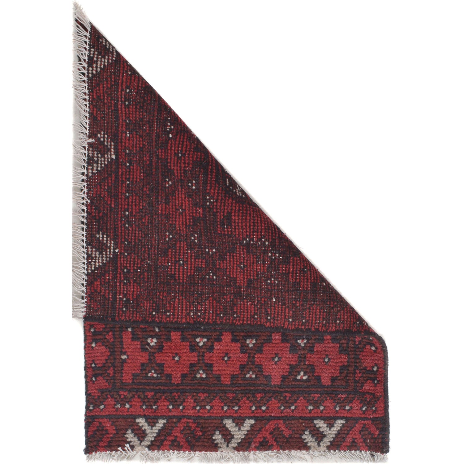 Handmade Wool Doormat Red Floral