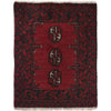 Handmade Wool Doormat Red Floral