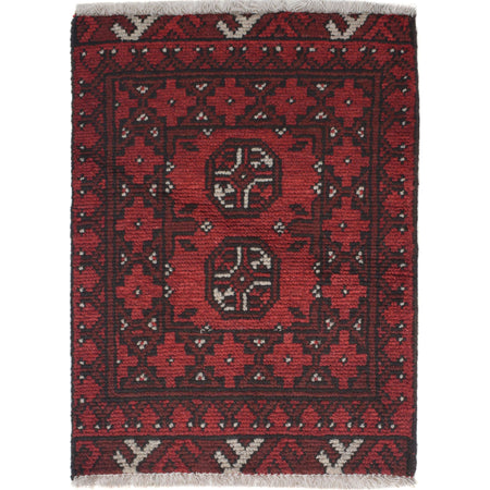 Handmade Wool Doormat Red Floral