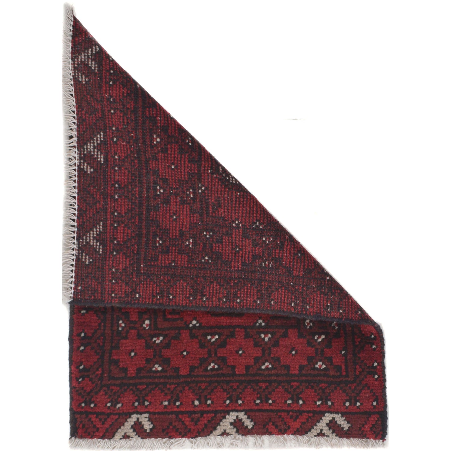 Handmade Wool Doormat Red Floral