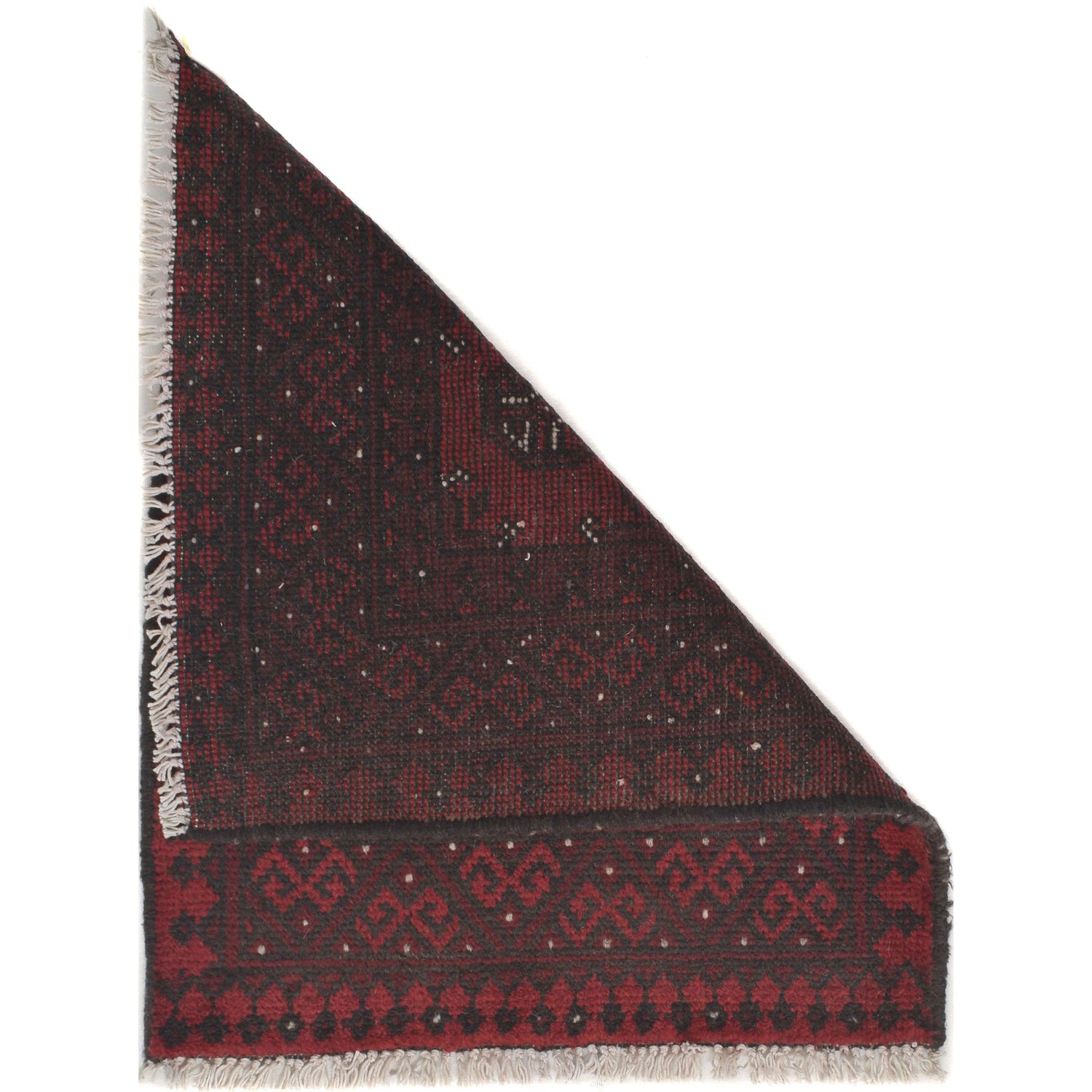 Handmade Wool Doormat Red Floral