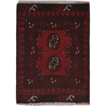 Handmade Wool Doormat Red Floral