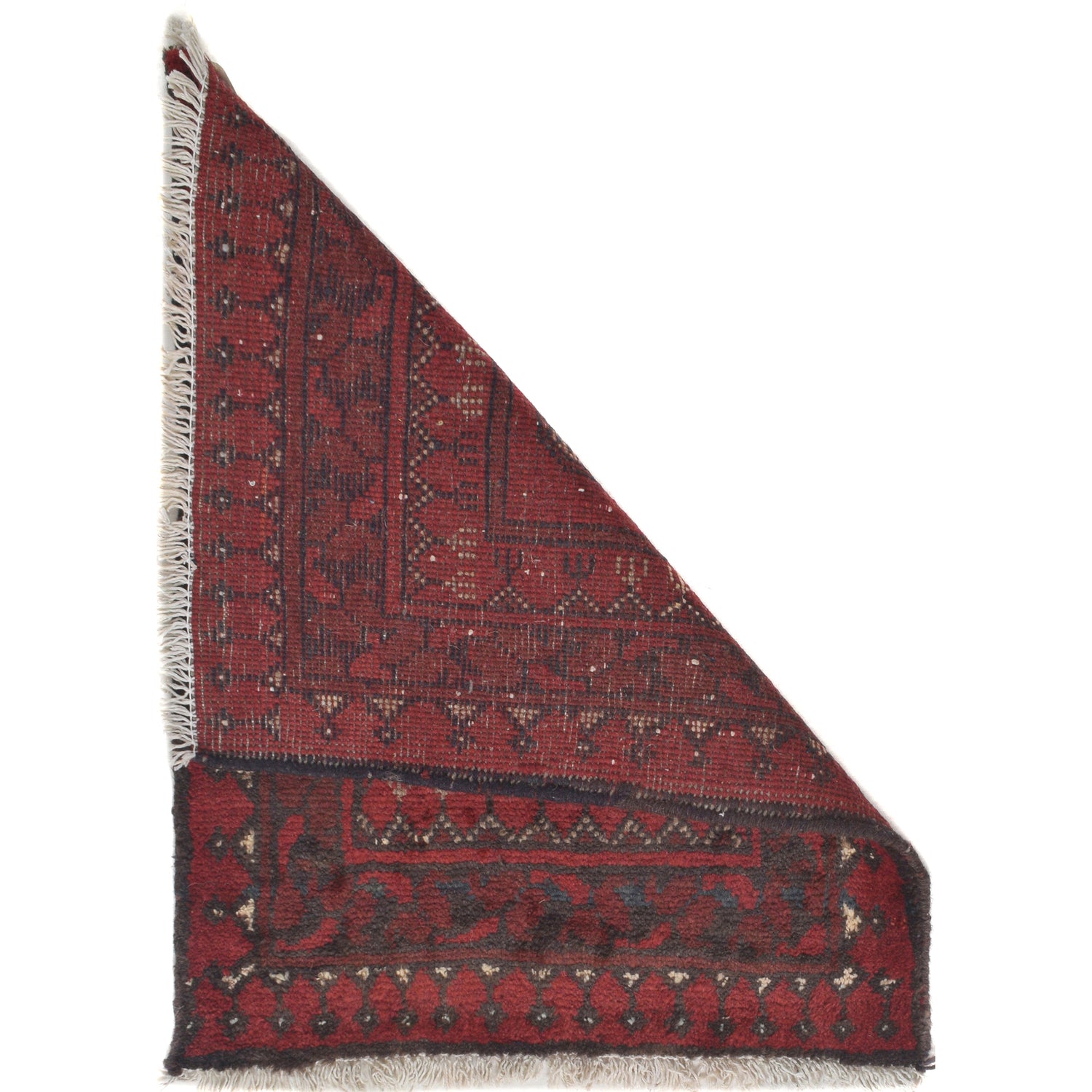 Handmade Wool Doormat Red Floral