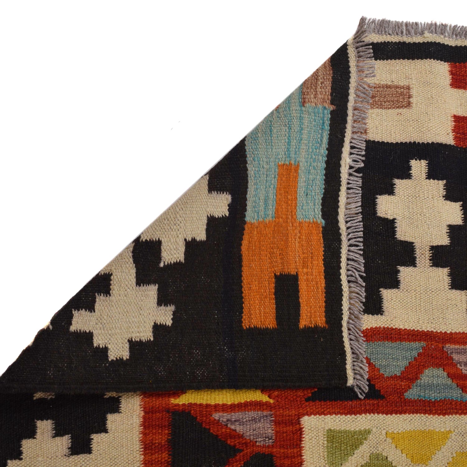 Handmade Multi Kilim Geometric 9x12 ft