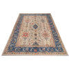 Oushak Area Rug Handmade Beige Floral 10x14 ft