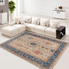 Oushak Area Rug Handmade Beige Floral 10x14 ft