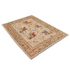 Pictorial Rug Handmade Beige Design