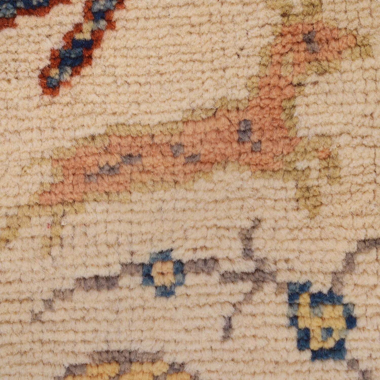 Pictorial Rug Handmade Beige Design