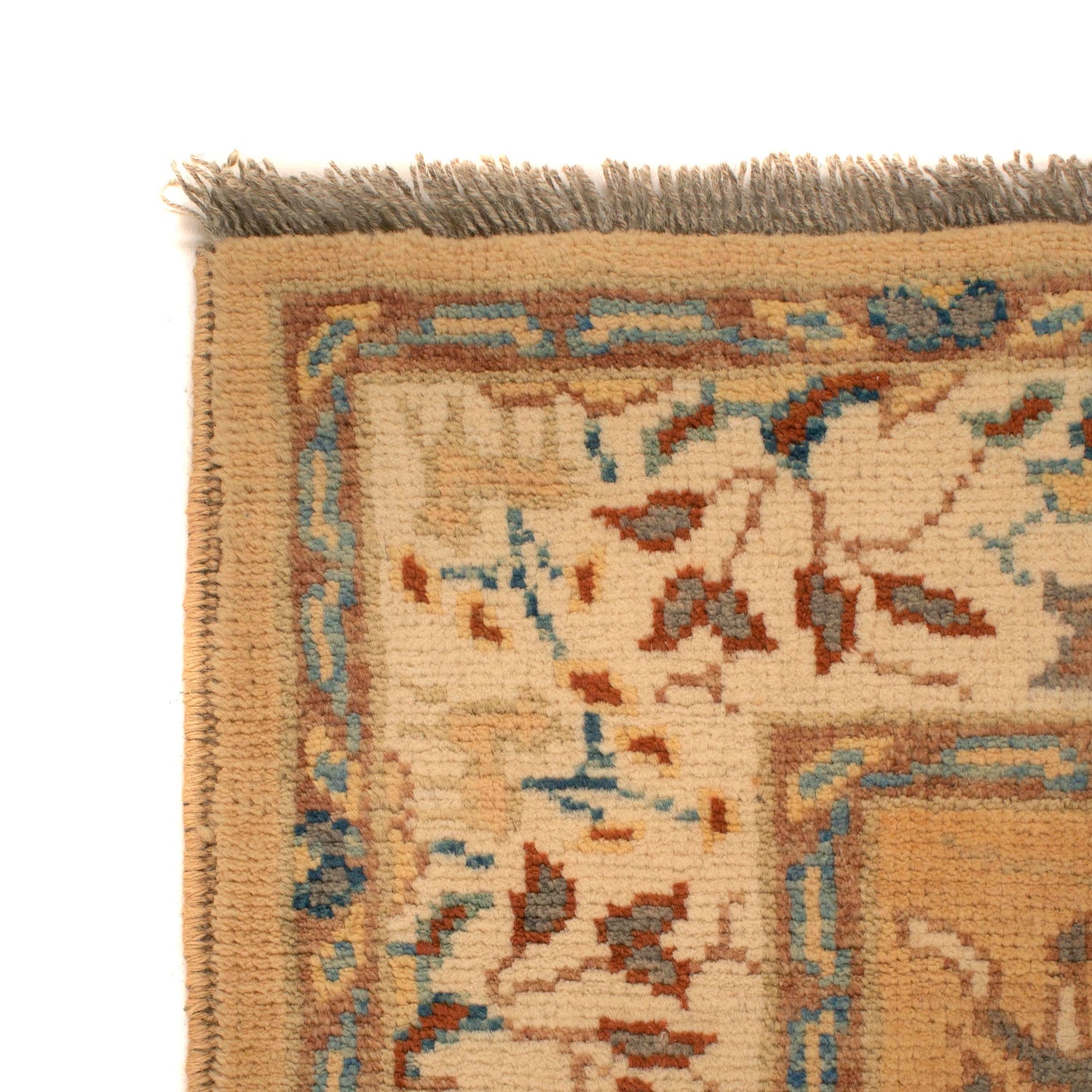 Pictorial Rug Handmade Orange Design