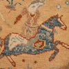 Pictorial Rug Handmade Orange Design