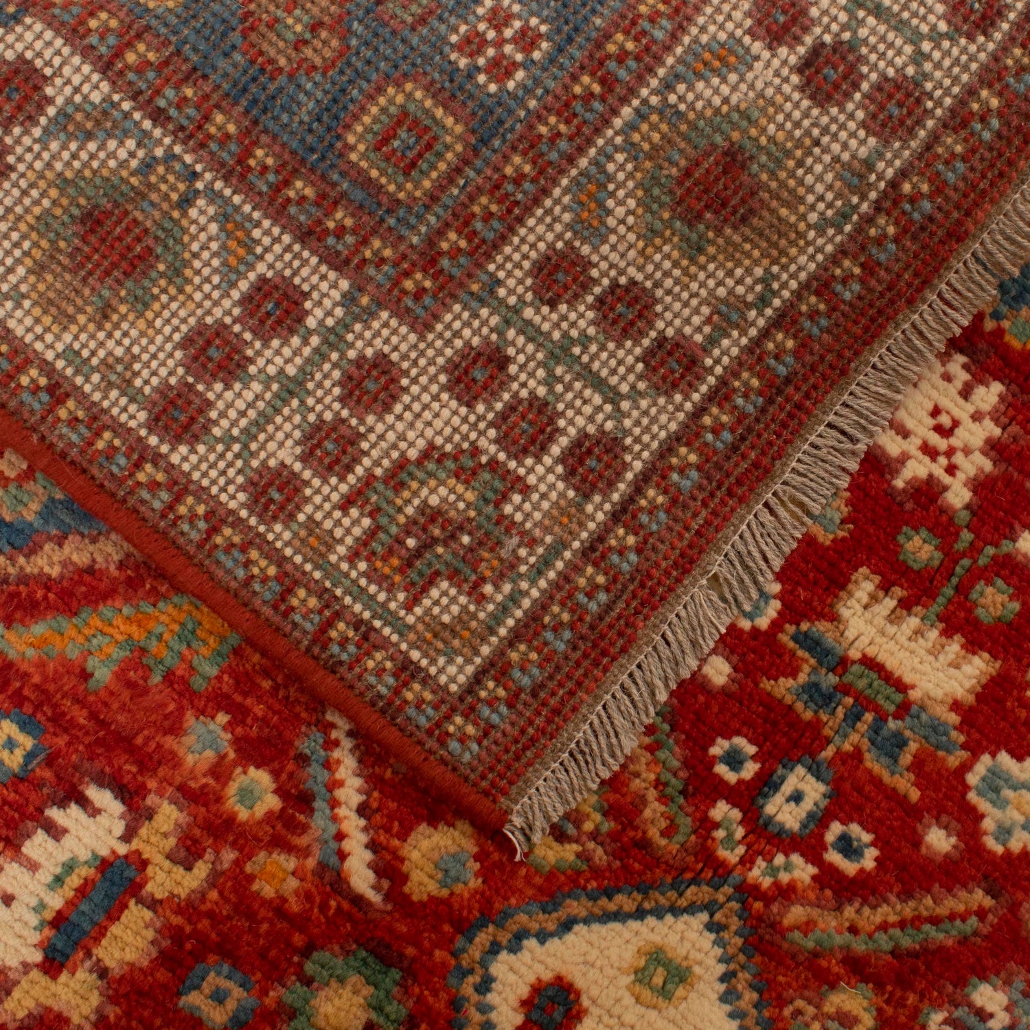 Shirazi Area Rug Handmade Red Medallion 4x6 ft