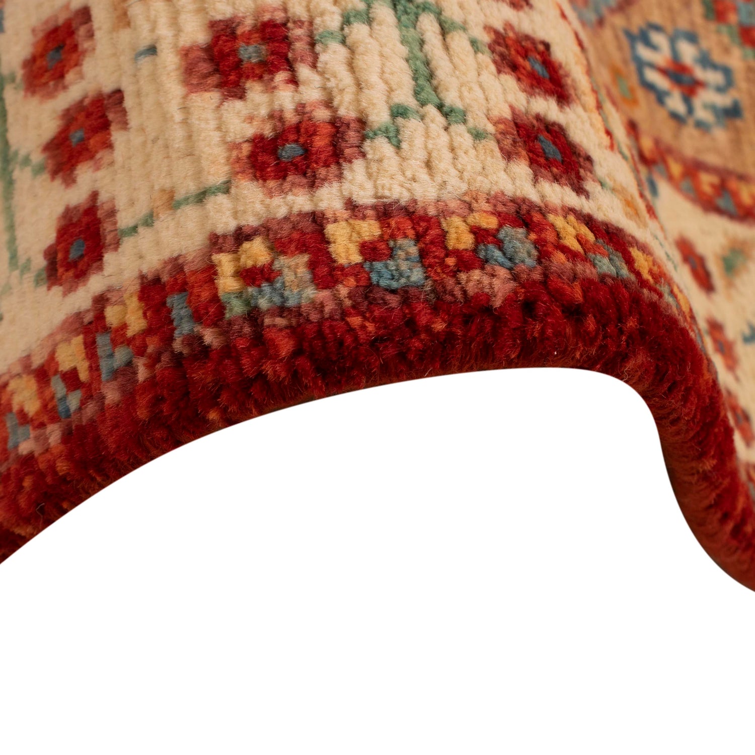 Shirazi Area Rug Handmade Red Medallion 4x6 ft