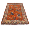 Pictorial Rug Handmade Orange Design