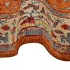 Pictorial Rug Handmade Orange Design