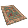 Pictorial Rug Handmade Green Design