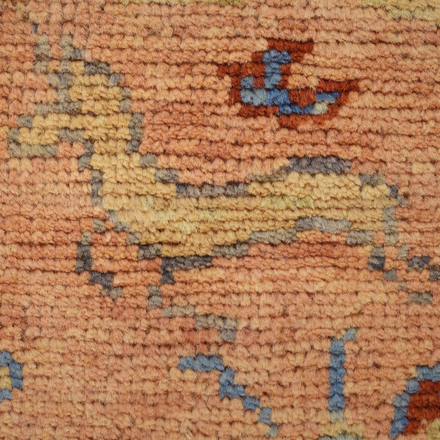 Pictorial Rug Handmade Beige Design