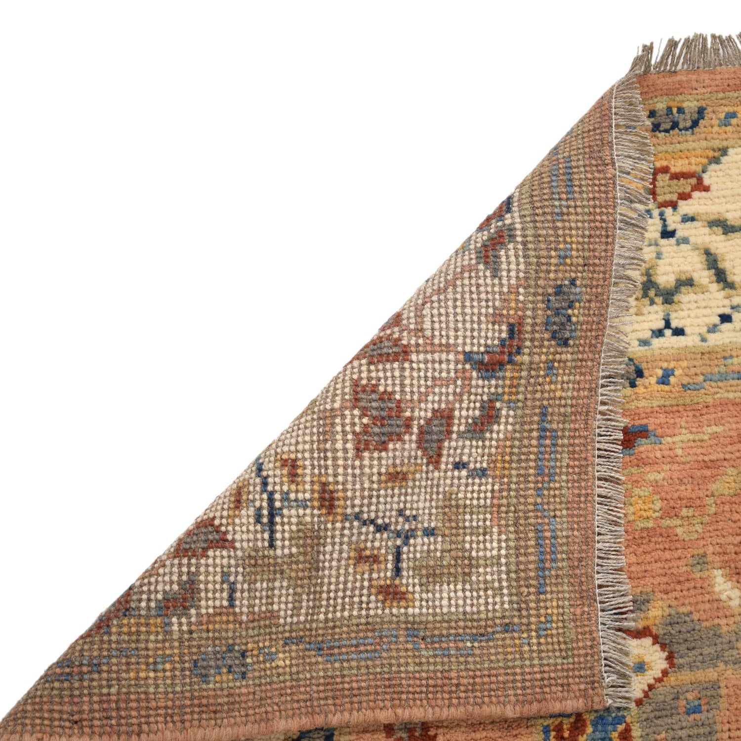 Pictorial Rug Handmade Beige Design
