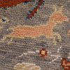 Pictorial Rug Handmade Gray Design