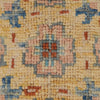 Heriz Area Rug Handmade White Medallion 7x10 ft