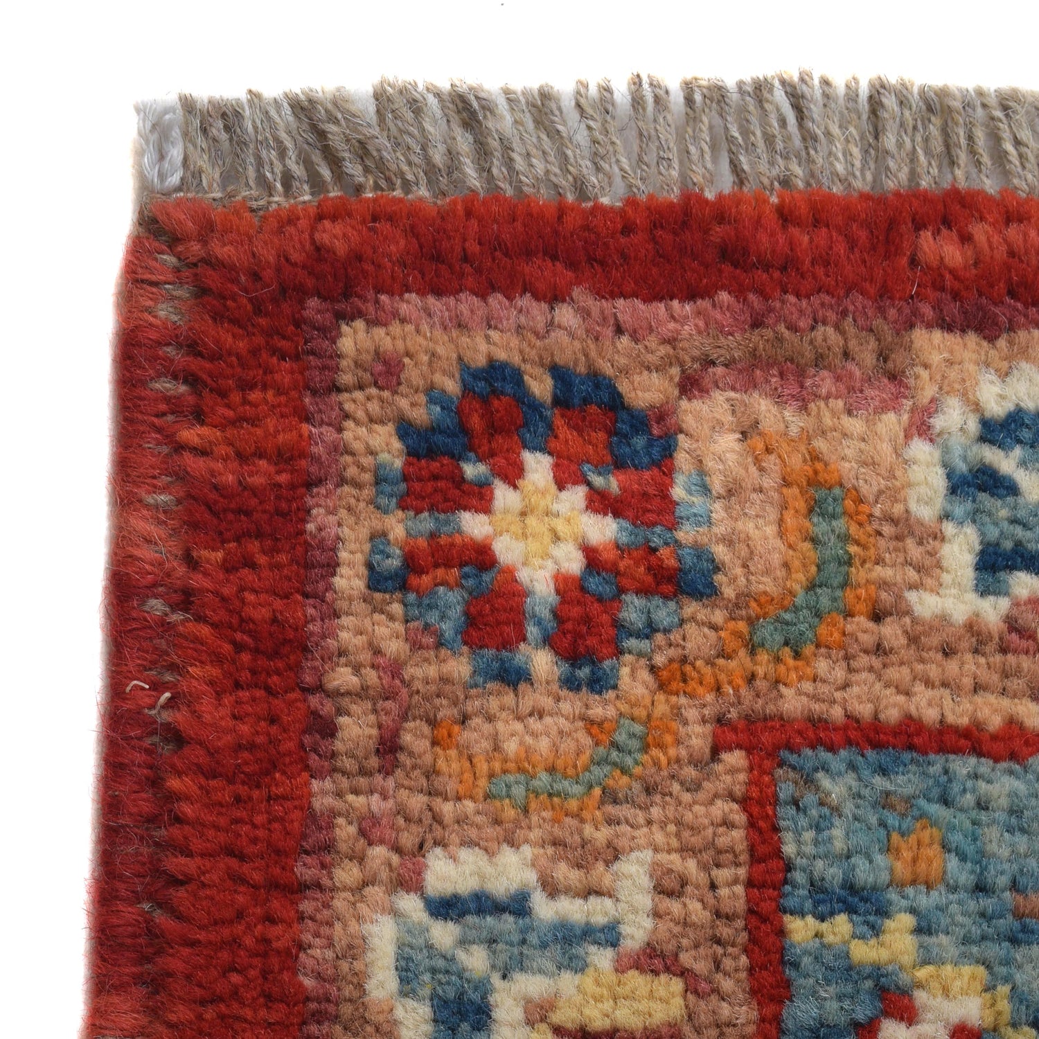 Heriz Area Rug Handmade Multi Medallion 7x10 ft
