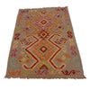 Handmade Multi Kilim Geometric 2x4 ft