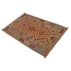 Handmade Multi Kilim Geometric 2x4 ft