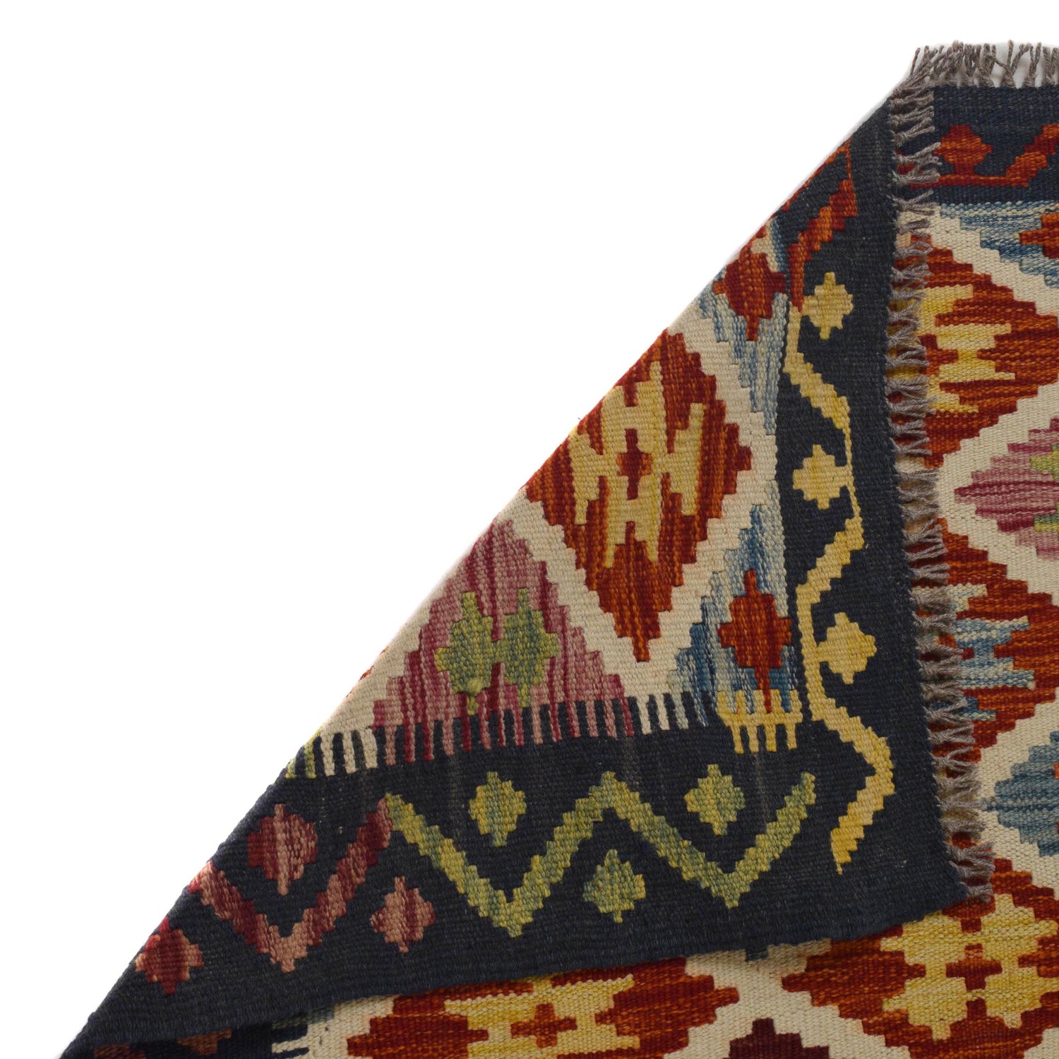 Handmade Multi Kilim Geometric 5x8 ft