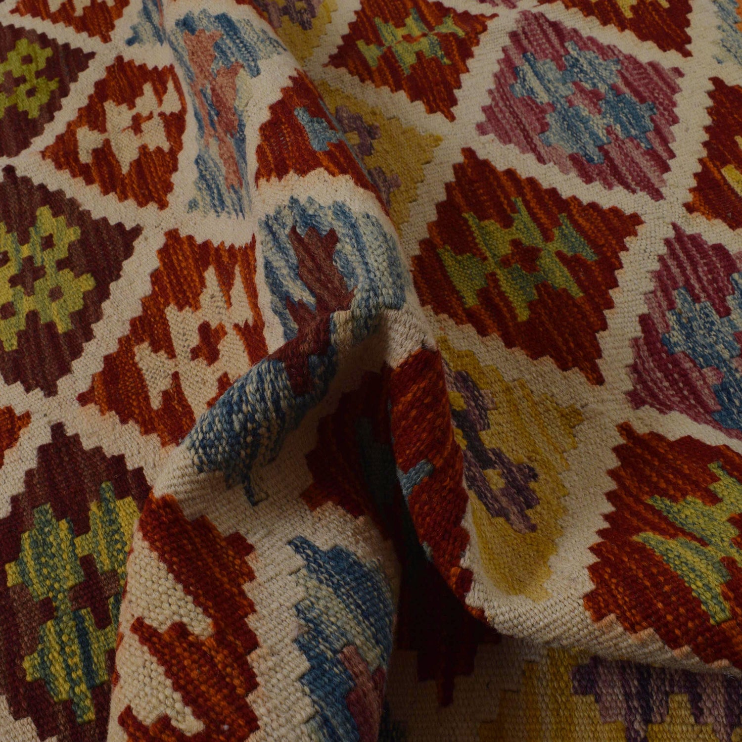 Handmade Multi Kilim Geometric 5x8 ft