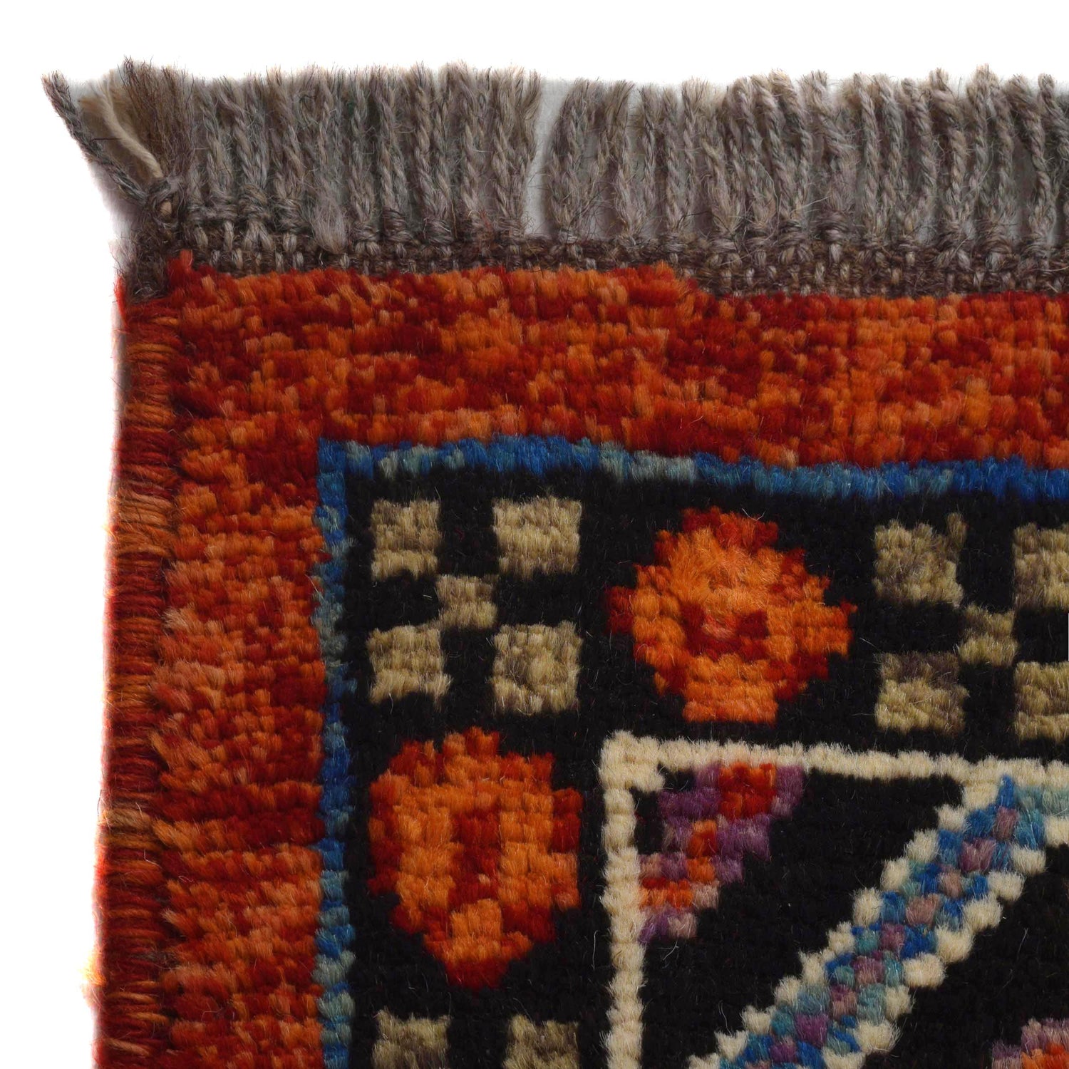 Shirazi Area Rug Handmade Red Medallion 7x10 ft